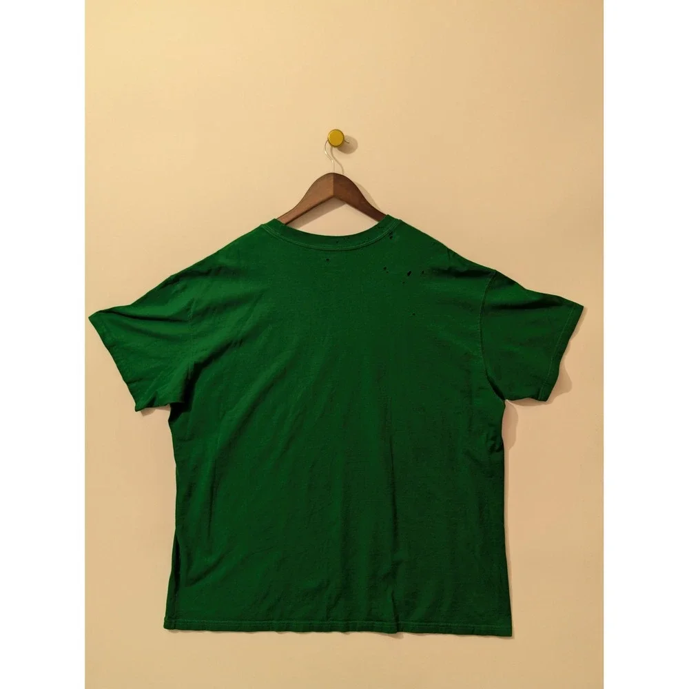 Nike T-Shirt Mens XXL Green Fair Distressed Oregon Ducks NCAA Graphic Tee